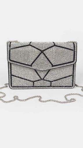 Rhinestone Cross-body Clutch Bag