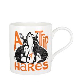 Collective Nouns A Trip of Hares China Mug