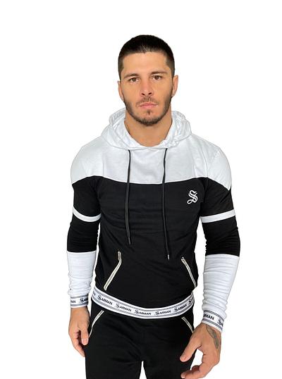 Space - Black/White Hoodie for Men