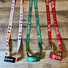 Mix and Match x 4 Christmas Beer Lanyards