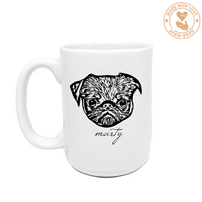 Custom Pet Mug, 15oz White