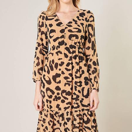 Java Leopard Nellie Midi Dress