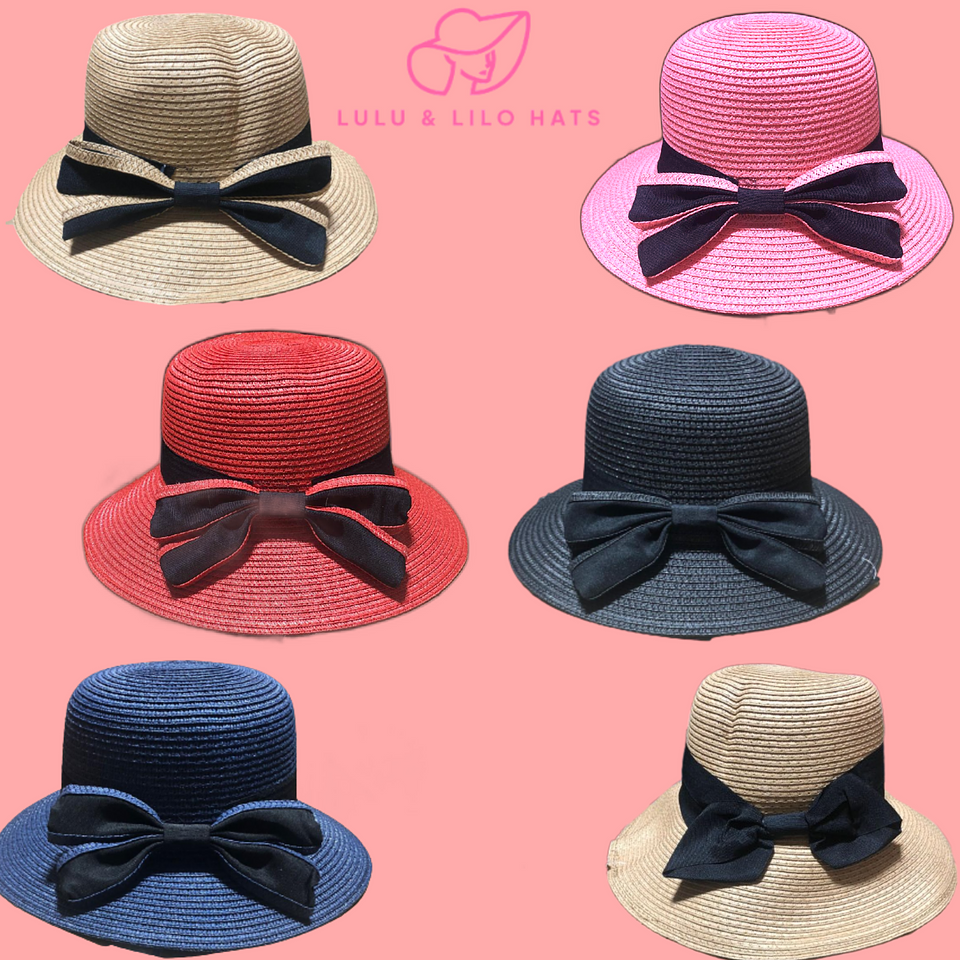 Lulu &amp; Lilo Women&#39;s Sun hat with Bowtie Ribbon Collection