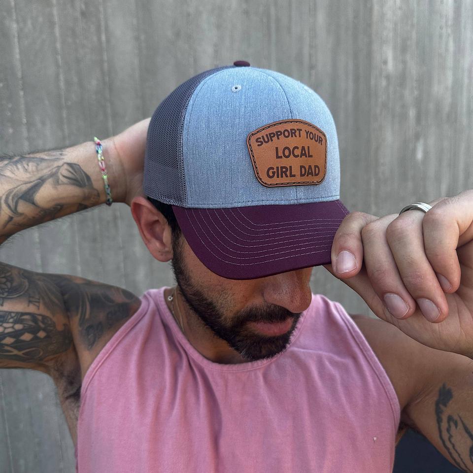 Support Your Local Girl Dad CURVED Bill Trucker