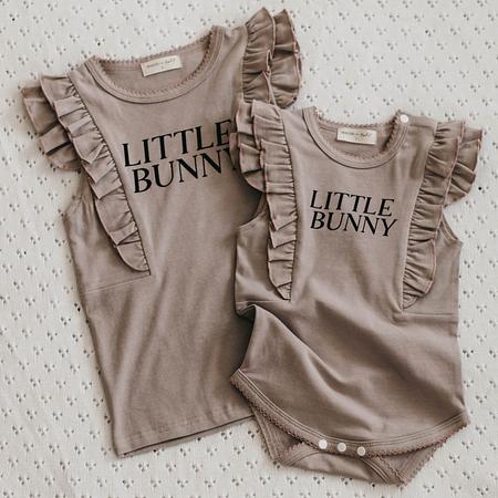 Bodysuit/Tee - Little Bunny - Mushroom Frill