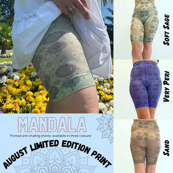 Mandala Printed Anti Chafing Shorts – Better Tights