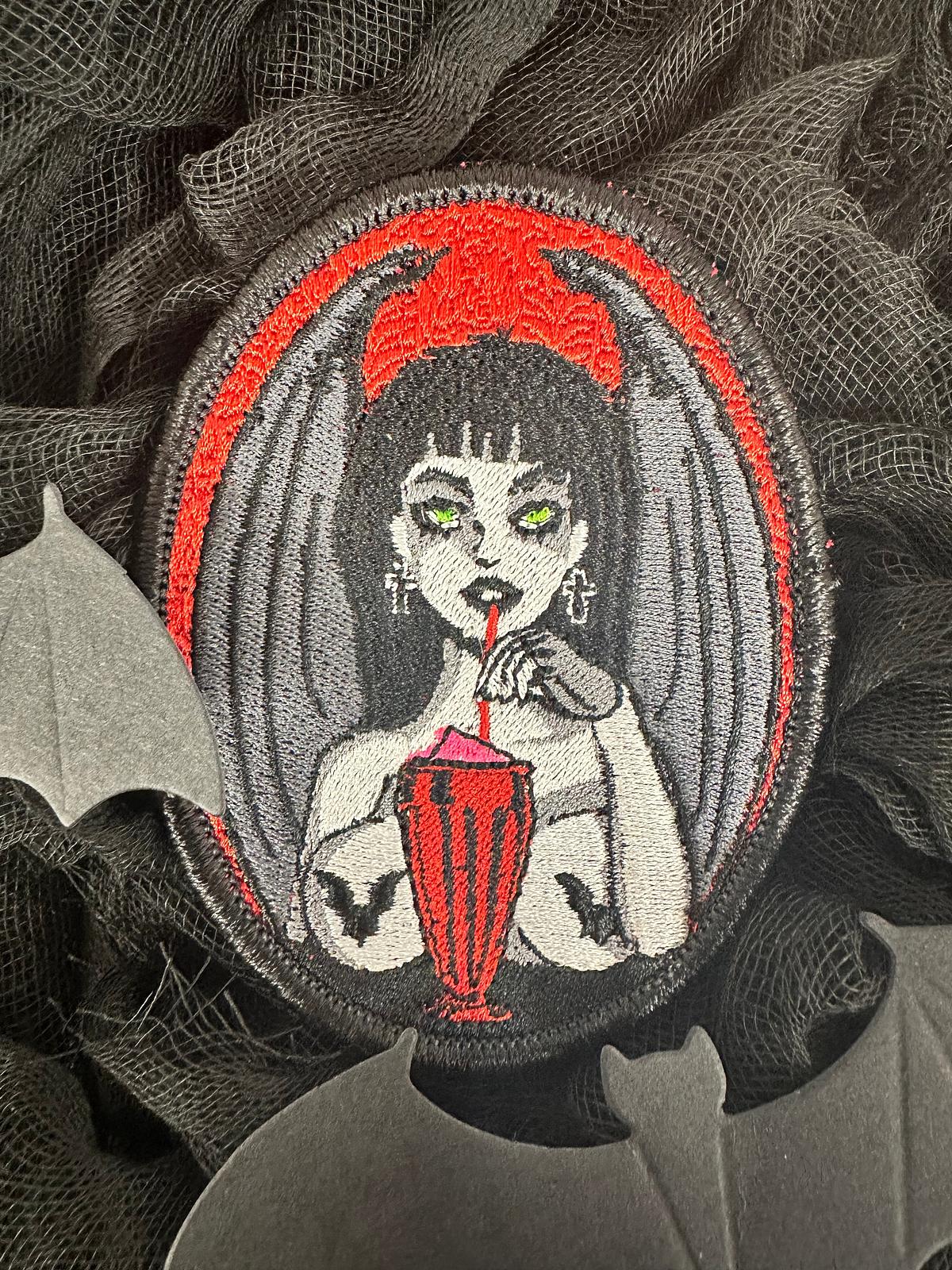 Bats Patch, Vampire Patch, Goth Patches, Goth Patch Halloween Patch 