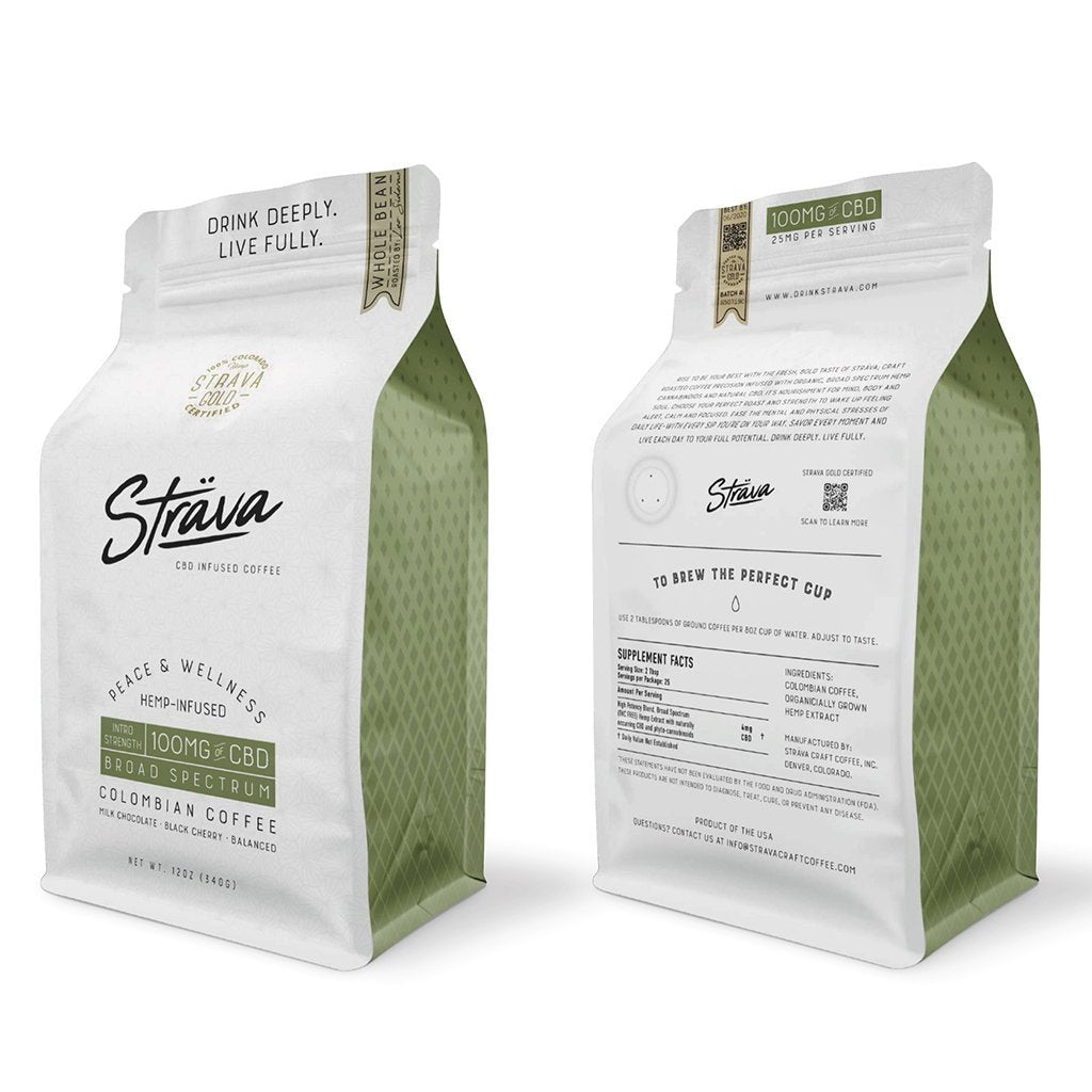 Strava Craft Infused CBD Coffee - 12oz Bag - CLEARANCE SALE
