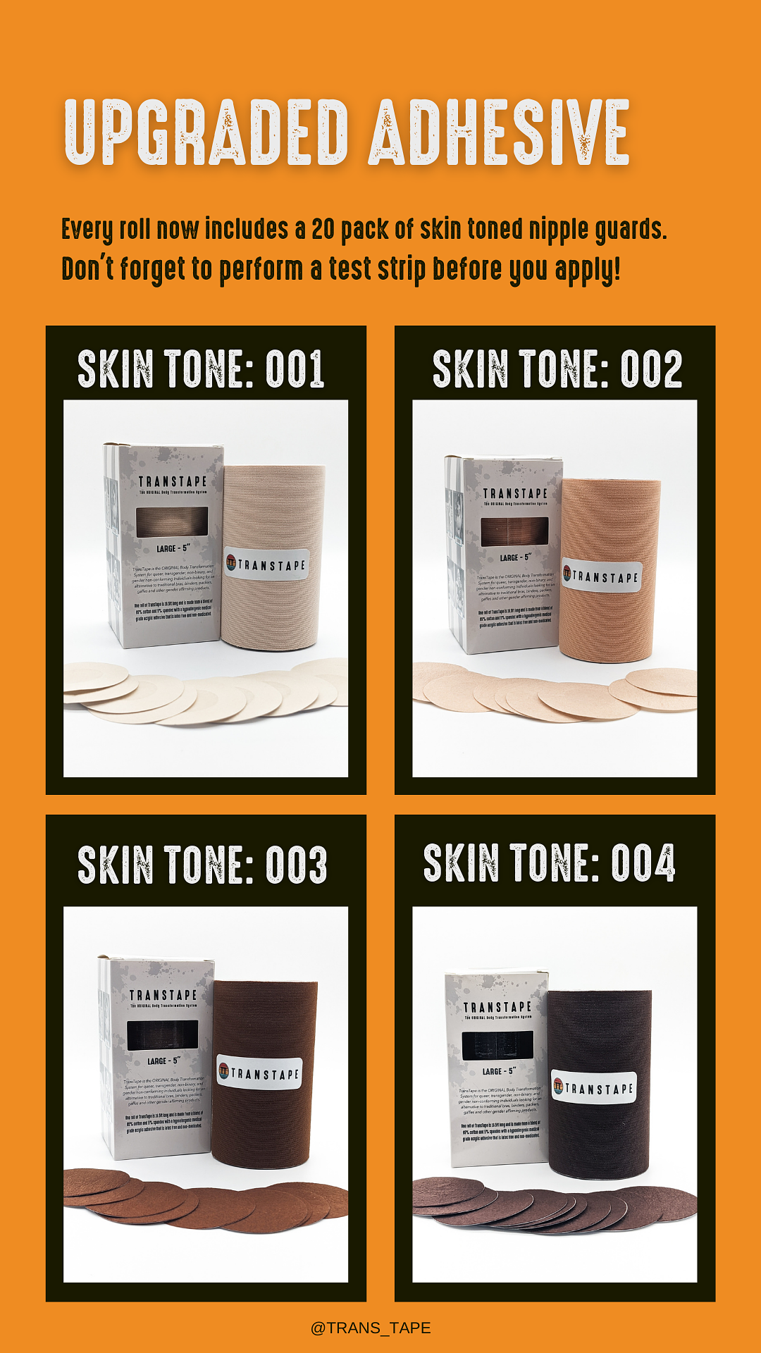 NEW Inked Pattern, Better Skin Tones + Higher Quality Removal Oil -  Transtape