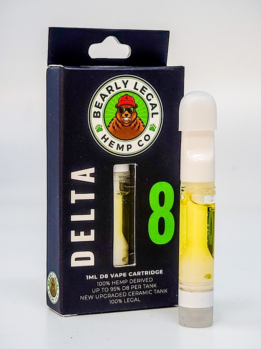 Bearly Legal Hemp - 90%+ Delta 8 THC Distillate - 1ml Ceramic Vape