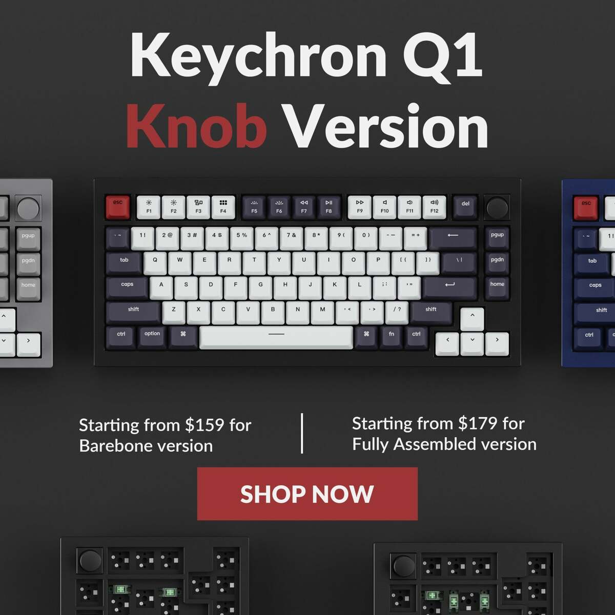 Keychron Q1 Knob Version is Now In Stock With Discounted Price