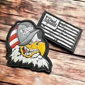 Dad Squad PVC Patch Set - Fierce Eagle + DS Flag