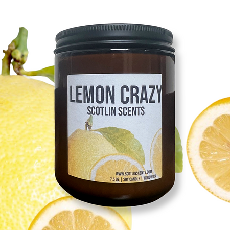 Lemon Crazy | Amber Glass Candle