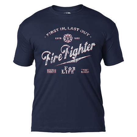 Firefighter For Life Black Ink Premium Men&#39;s T-Shirt