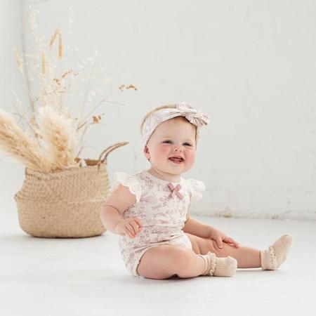 SS22 Lace Onesie - Fairy Garden