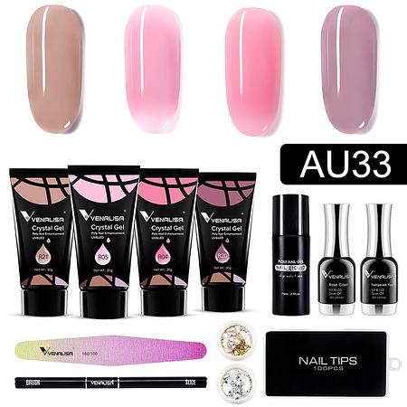 Poly Gel Nail Extension Kit