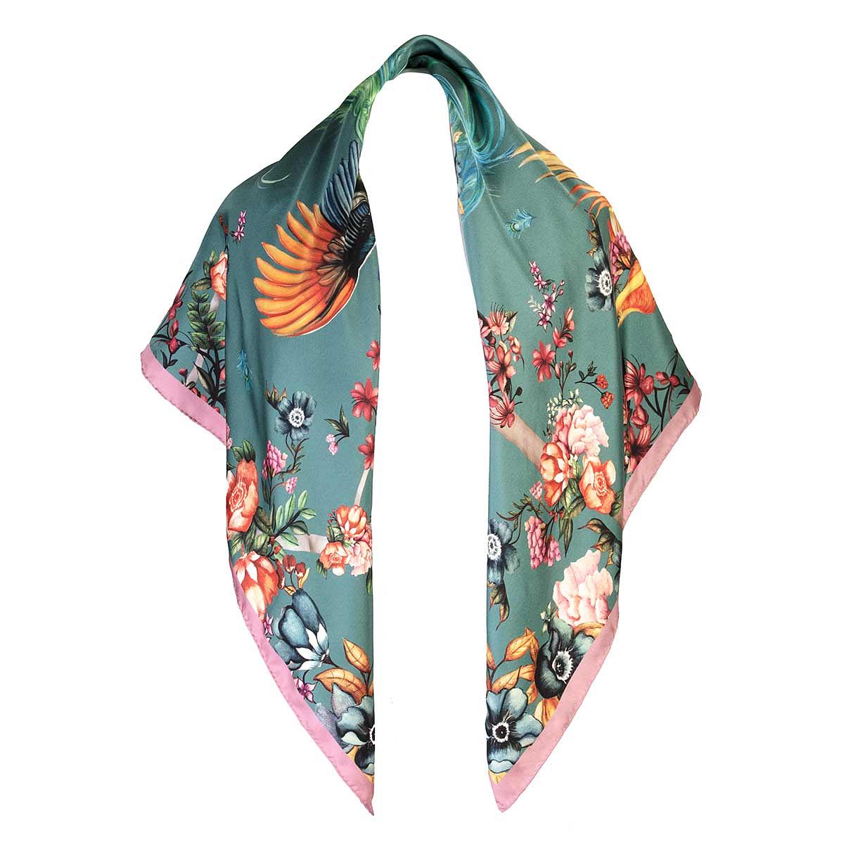 Ladies Large Silk Scarf - House of Bruar