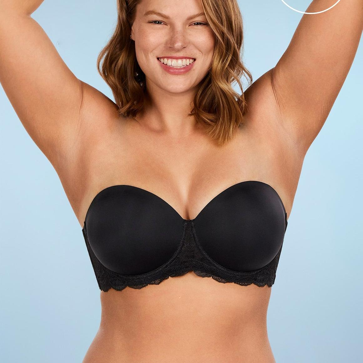 Meet the NEW Strapless Bra: Rebecca Lace Trim Strapless Bra - Hsialife