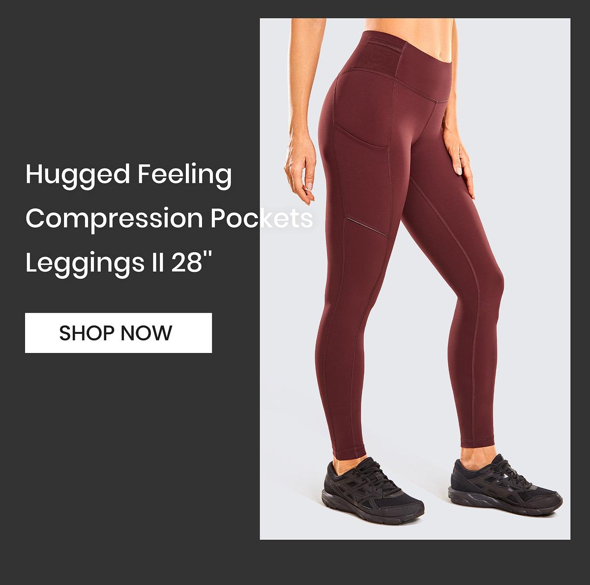 CRZ YOGA Women's Hugged Feeling Training Leggings 28 Inches