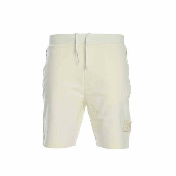 Stone Island Ghost Piece Garment Dyed Shorts in Natural White