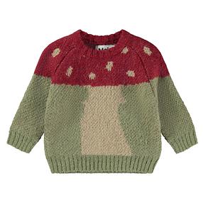 Molo Mushroom Soft Alpaca Wool Sweater| infant - toddler