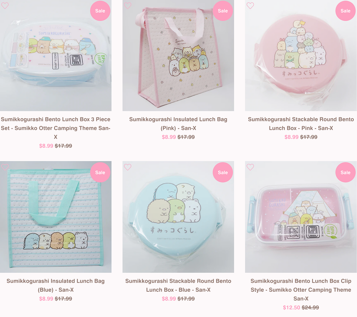 Sumikkogurashi Bento Lunch Box Clip Style - Sumikko Otter Camping