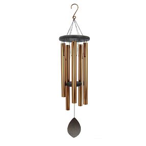 Disc Series Wind Chimes-Wood 36 Inch Gold