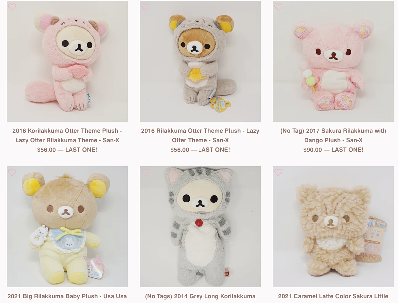 Rilakkuma otter sale