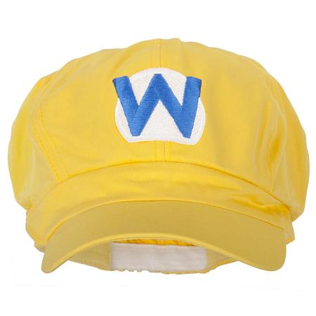 Wario Waluigi Embroidered Cotton Newsboy Cap