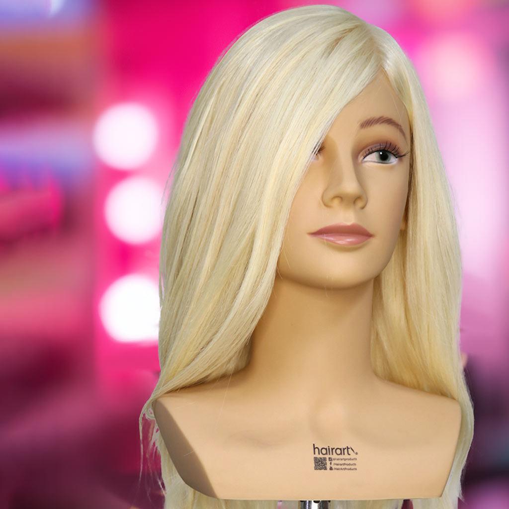 Isabella Human Hair Mannequin for stying practice - HairArt Int'l Inc.