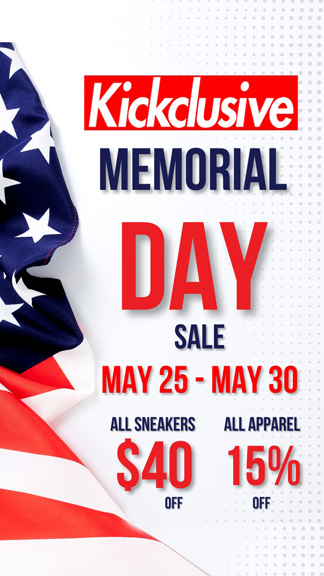 MEMORIAL SALE ALL SNEAKERS ALL APPAREL OFF OFF 