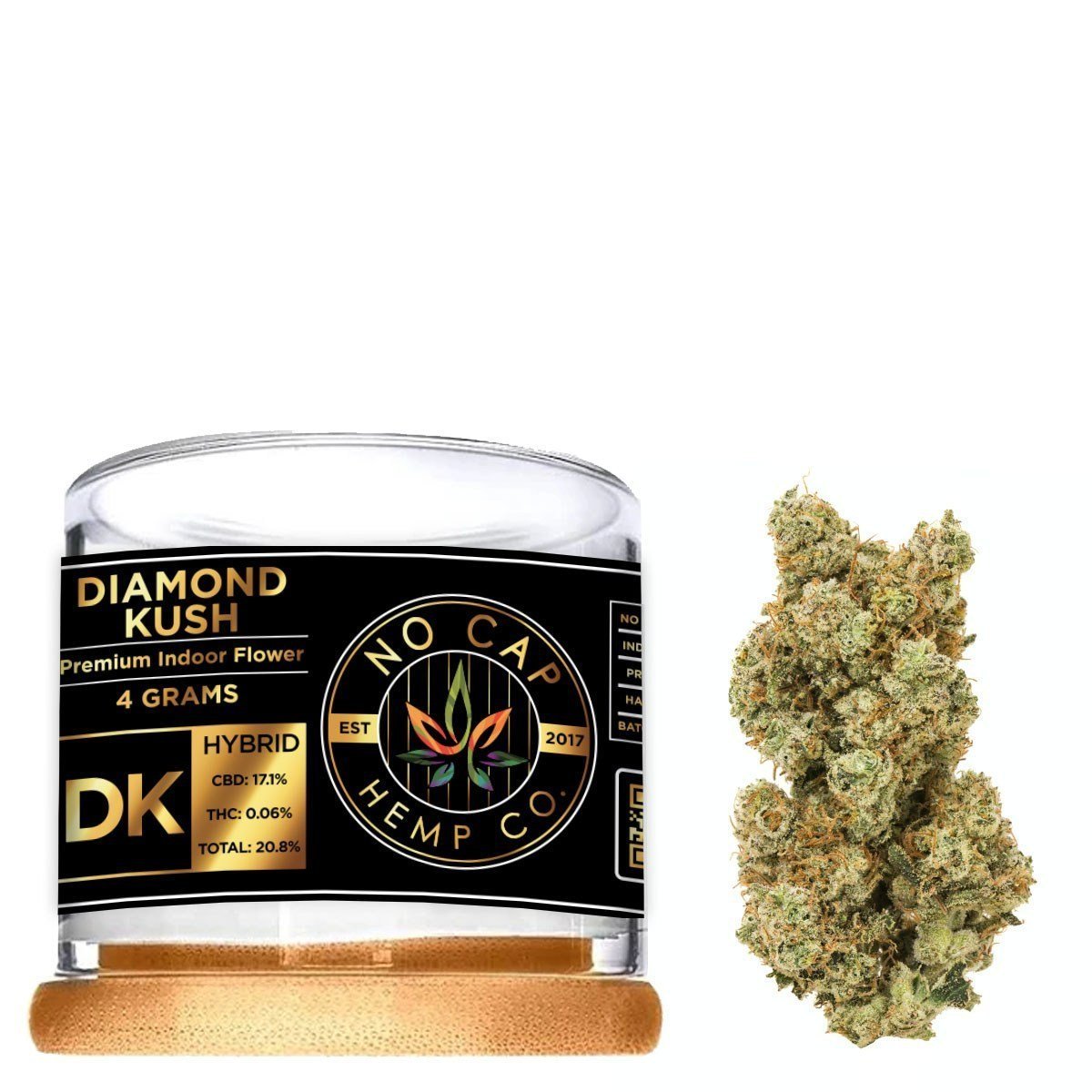 Black Label - Diamond Kush - 4 Gram Jar - No Cap Hemp Co.