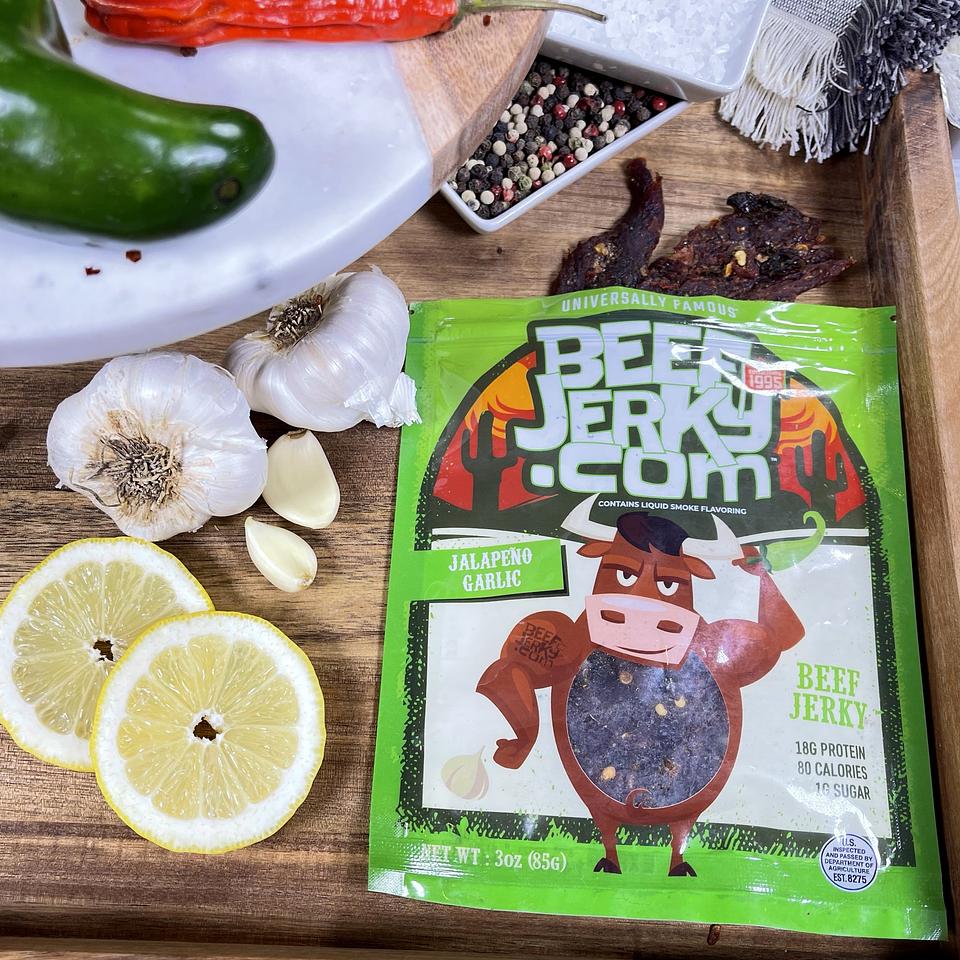 Jalapeo Garlic Beef Jerky (3oz bag)