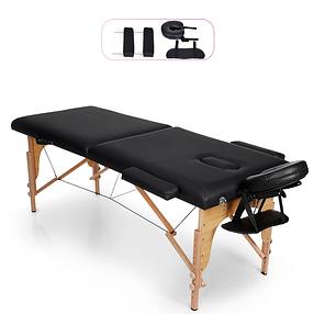 2 Folding Massage Table Portable Adjustable Massage Couch Spa Table