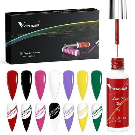 Liner Gel 7 Colors Kit- B