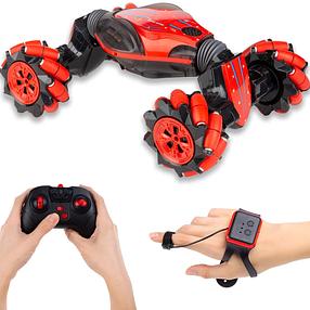 RC Stunt Car, Red, Amazing Toy with Remote Control