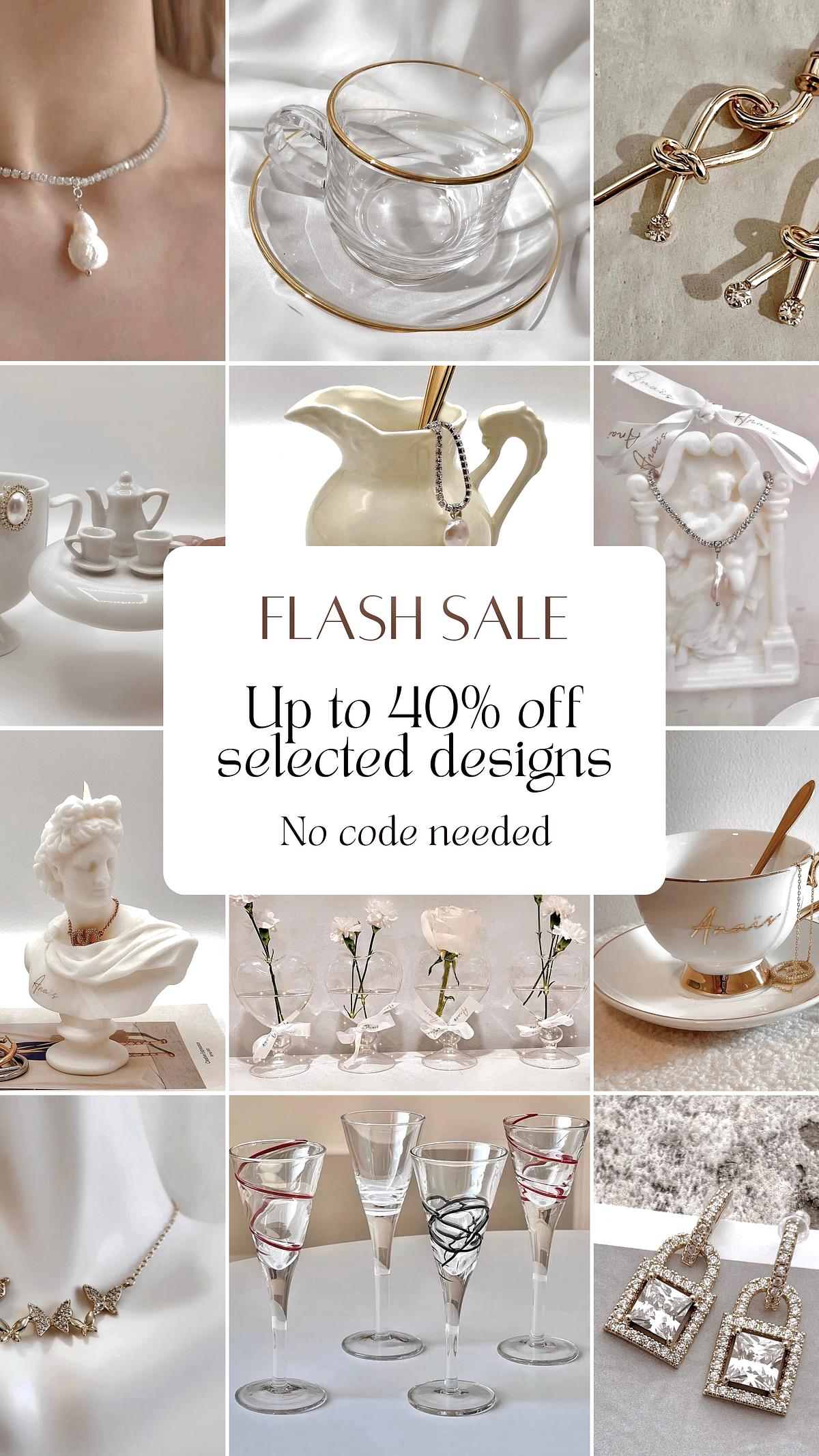 FLASH SALE Up to H40% off selected designs No code needed 