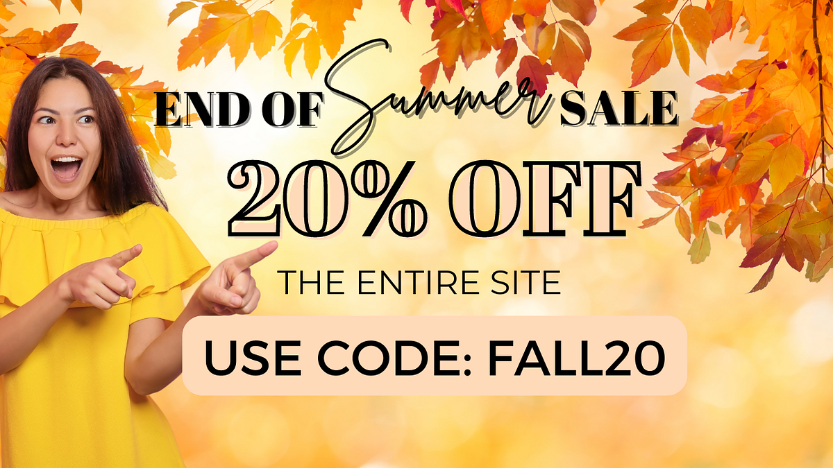  k 20% OFF o ' THE ENTIRE SITE 7 "" USE CODE: FALL20 e - 