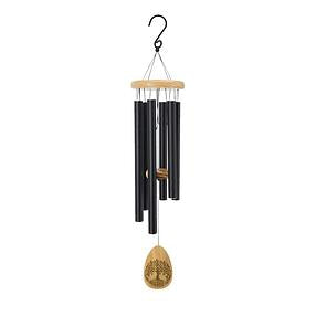 Pinewood Wind Chimes-5 Tubes,Black,30 Inch-Lifetree Stytle