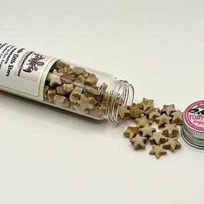Banana Stars *one bottle* twist cap | 90+ Treats |  100% Organic and Healthy Treats for Rabbits, Guinea Pigs, and Other Small Pets