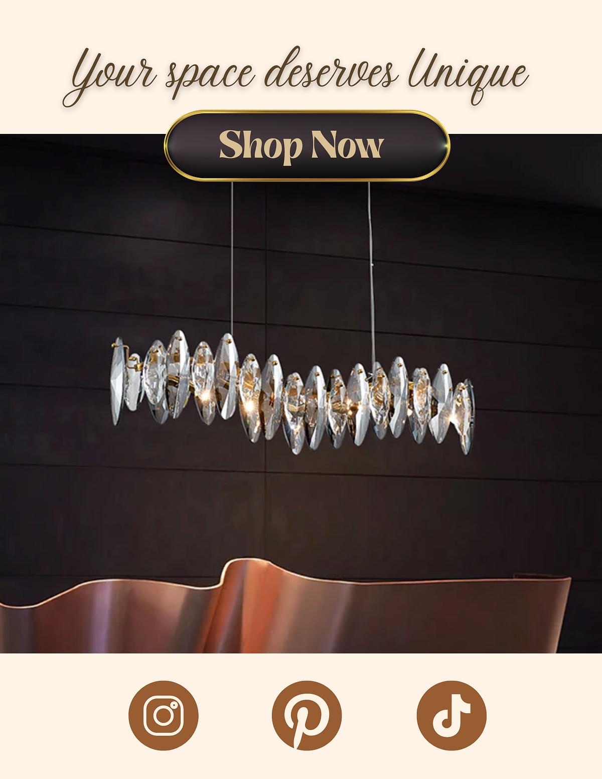 Aziza Crystal luxury chandelier