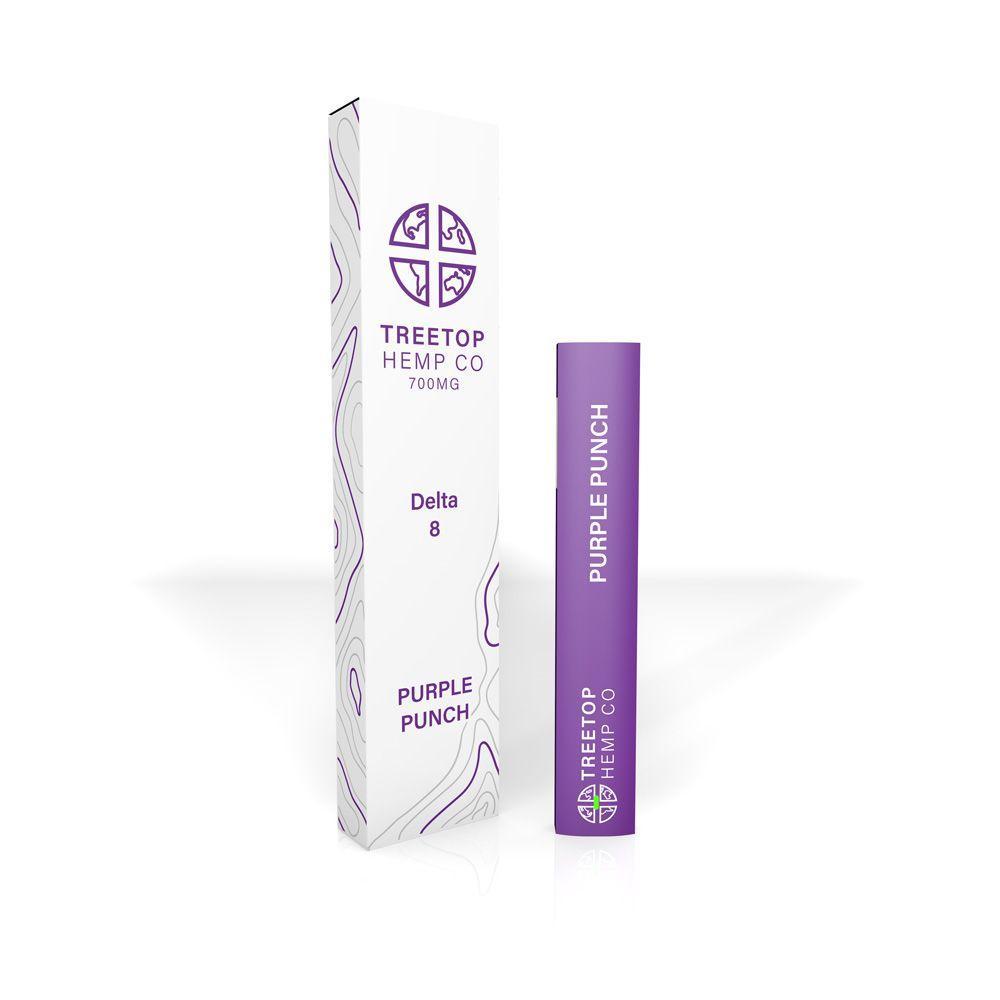 Treetop Hemp Co – Delta 8 Disposable Vape Pen (700mg) - Purple Punch