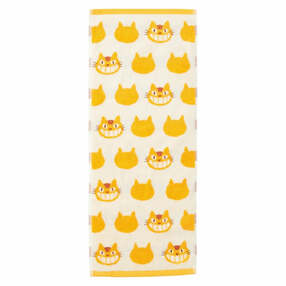 My Neighbor Totoro Catbus Face Towel Yellow and White