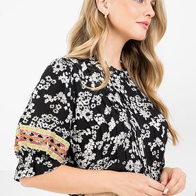 Boho Beautiful Embroidered Top