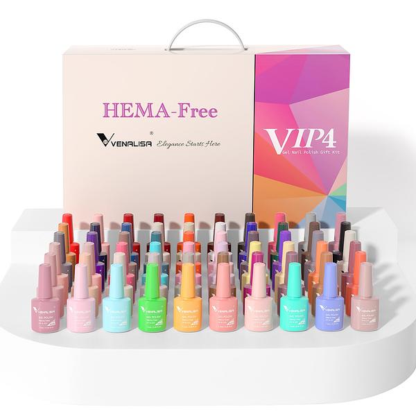 VIP4 Gel Polish Kit 60 Colors HEMA Free