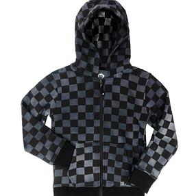 Appaman Grey|Black Checked Hooded Jacket