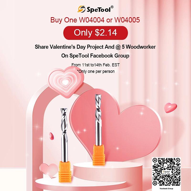 SpeTool Router Bits Valentine&#39;s Day Social Sale