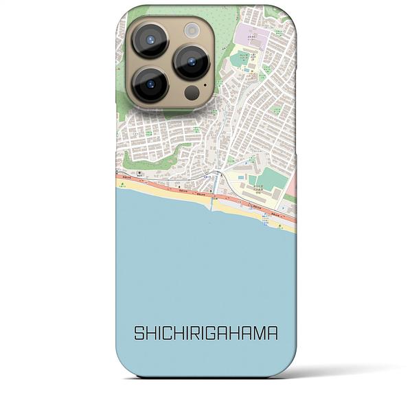 【七里ヶ浜（神奈川県）】地図柄iPhoneケース（バックカバータイプ）