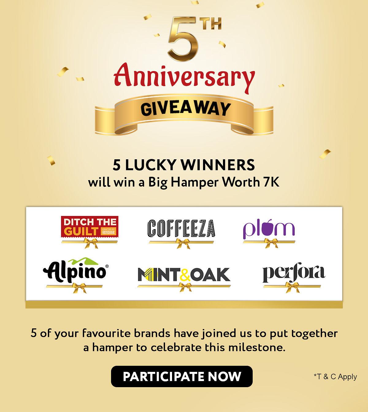 6TH ANNIVERSARY MEGA GIVEAWAY: 1 GIVEAWAY EVERY DAY