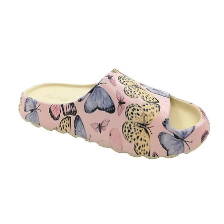 La Jolie Slide On Women&#39;s Pink Butterfly Slippers